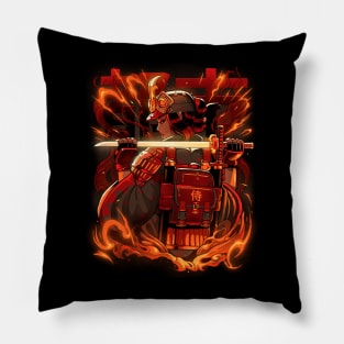 Fire Urban Samurai Pillow