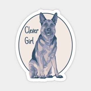 German Shepherd is a Clever Girl Magnet