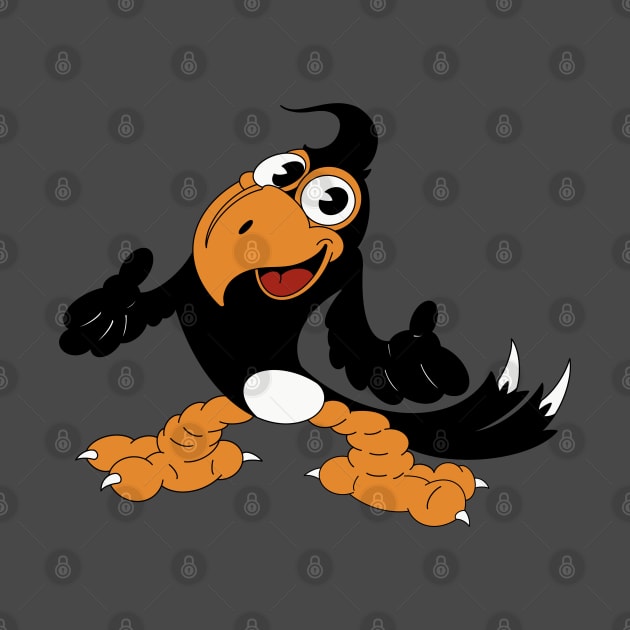 Cartoon Magpie by liquidsouldes