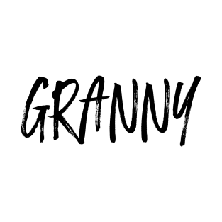 Granny Family Shirt Black Text T-Shirt