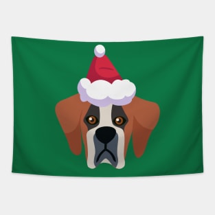 Funny Saint Bernard Dog Christmas 2020 Dog Lover Christmas Tapestry