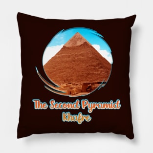 The Second Pyramid Khafre: Ancient Egypt V02 Pillow