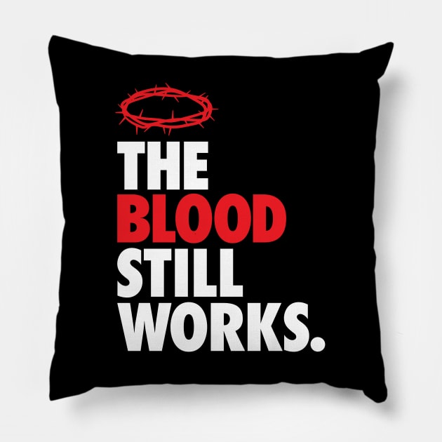 The Blood Still Works ALT Pillow by Morg City