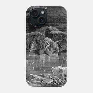 Lucifer, King of hell 1861 by Paul Gustave Dore Phone Case