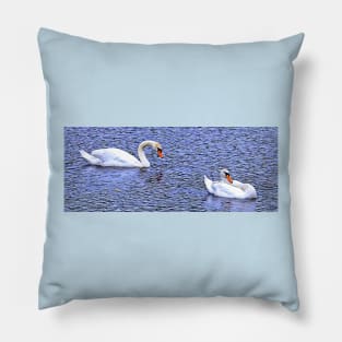 Two Swans Pillow