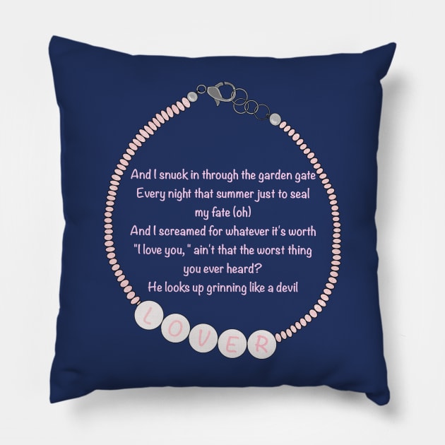 Friendship Bracelet - Cruel Summer 2 Pillow by Johadesigns