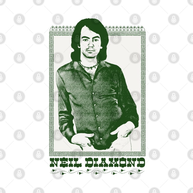 Neil Diamond / Original Retro 1970s Fan Design by DankFutura