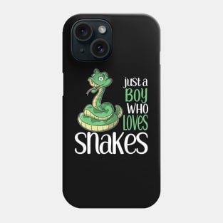 Just A Boy Who Loves Snakes S And Boys Sticker Phone Case