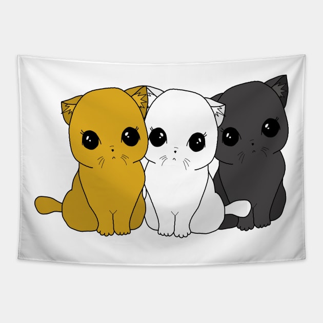 Cute Cats Tapestry by valentinahramov