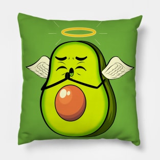 holy guacamole funny cute avocado Pillow