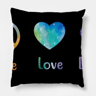 Peace Love Dogs Peace Sign Pillow