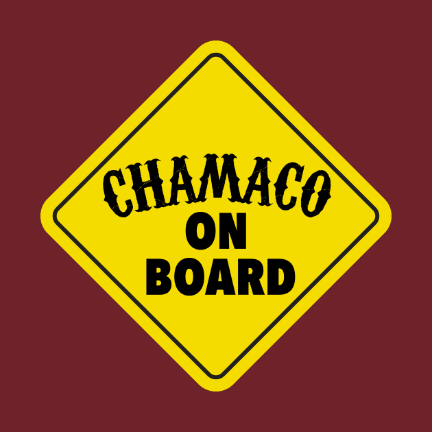 Chamaco on Board - Baby on Board - Yellow Sign by verde