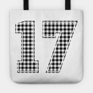 Plaid Number - 17 - Dark Tote