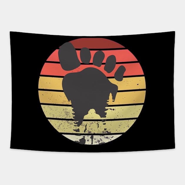 Retro Bigfoot Tapestry by Hunter_c4 "Click here to uncover more designs"