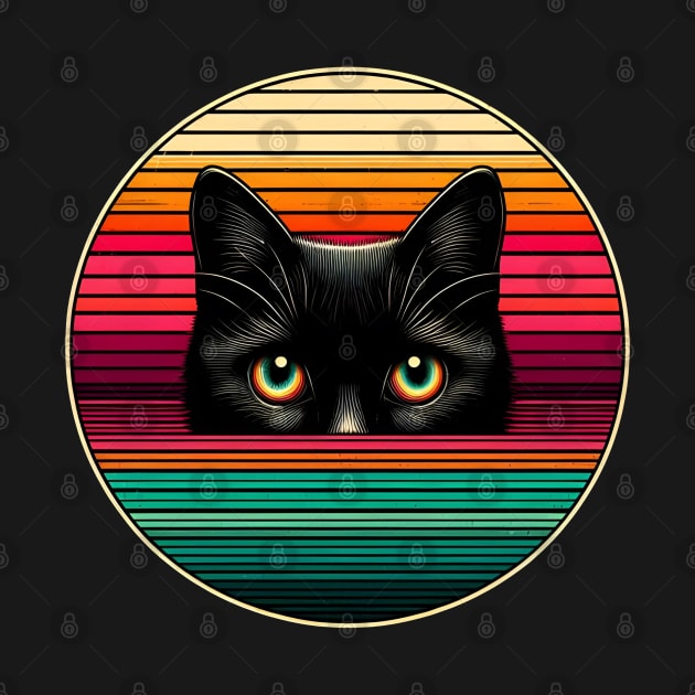 Rainbow Eyes Black Cat by VegatchuSaga