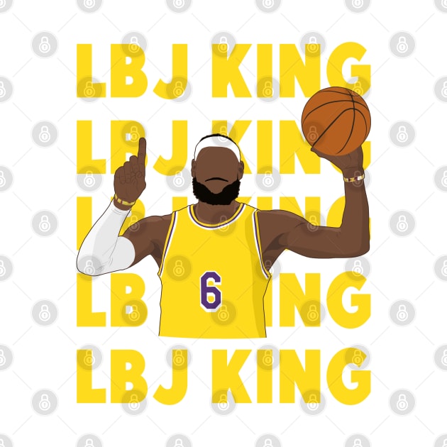 LBJ King - Los Angeles by BuzzerBeater00