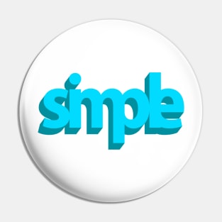 Simple (3D blue) Pin