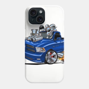 Dodge Ram Truck blue Phone Case