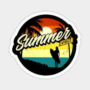 Surf Beach Summer Magnet