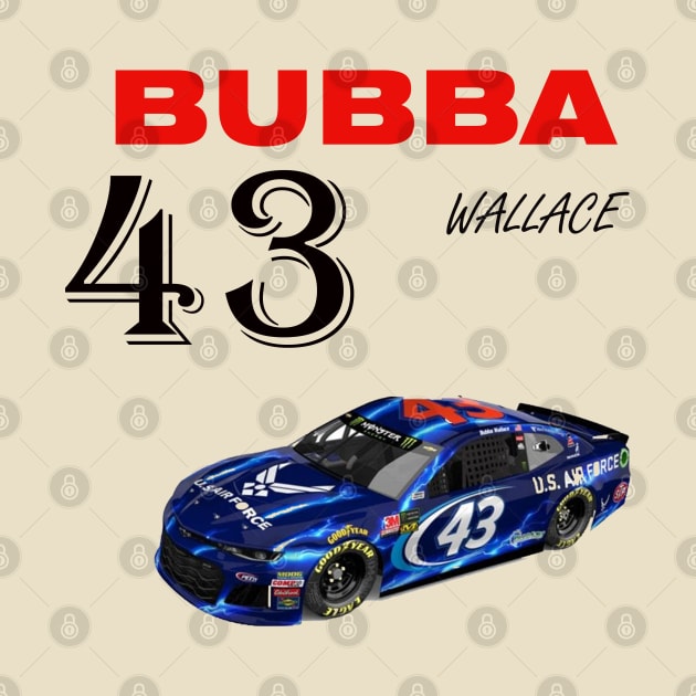 bubba wallace 43 by Waleed Mahmud