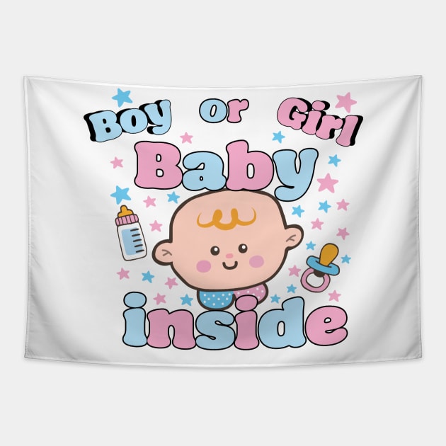 Gender reveal: Baby inside Tapestry by SDPP