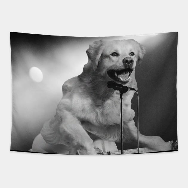 Golden Retriever Rocker Tapestry by Random Galaxy