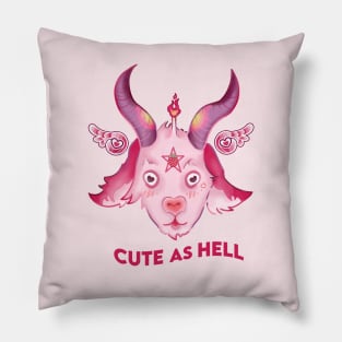 Cute as hell Baphomet Strawberry Pillow