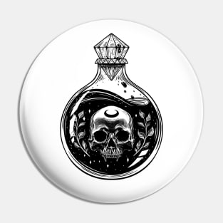 Poison. Vampire Skull Pin