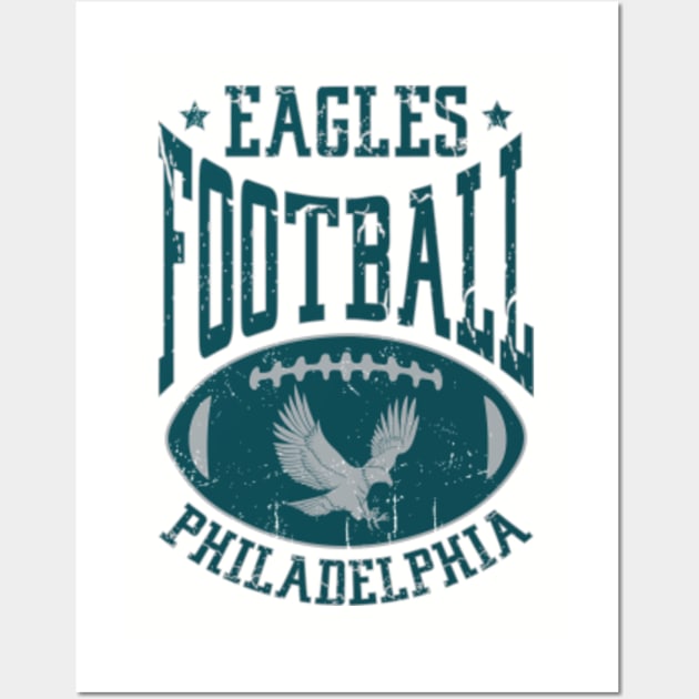 Whimsical Thinker Vintage Eagles Football Philadelphia T-Shirt