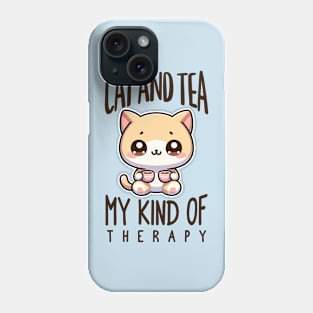 Cats & Tea My Therapy Phone Case