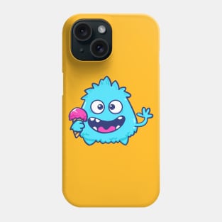 Blue Monster Phone Case