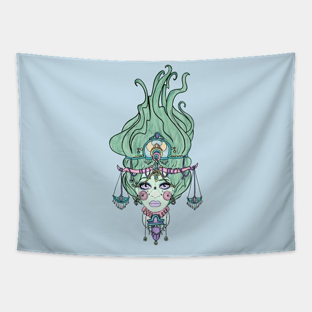 Lady Justice Tapestry by kokodiablo