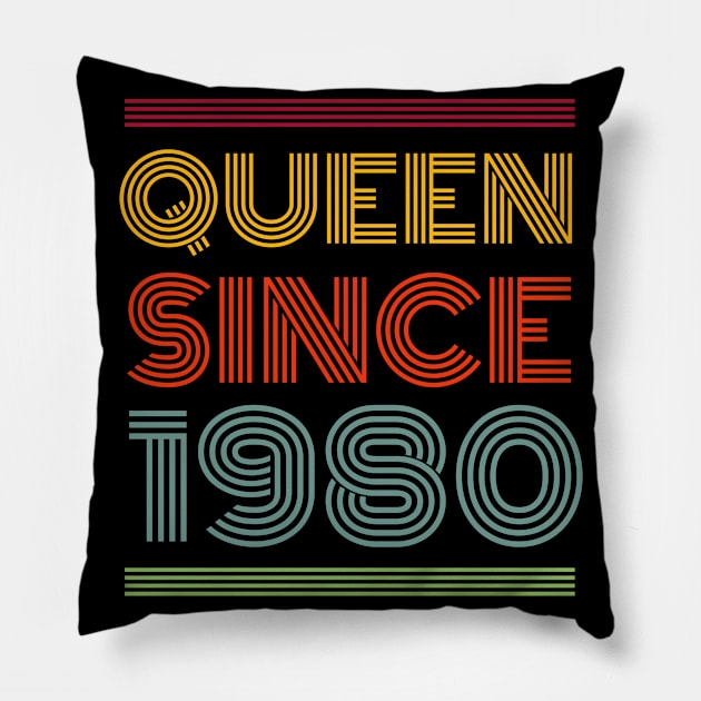 Queen since 1980 Pillow by Rayrock76