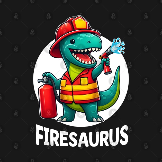 Kawaii Dinosaur Firemen Firesaurus Rex by hippohost