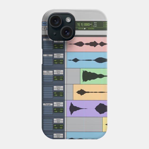 Audio Engineer Pro Tools DAW Musician Recording Program Home Studio Gift Phone Case by blueversion