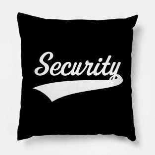 Security Lettering (Team / Service / White) Pillow