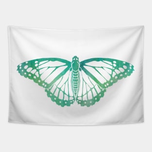 Butterfly Design in Blue and Green Paint Strokes Pattern 3 Tapestry