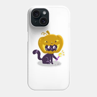 Cat and Pumpkin Halloween Phone Case