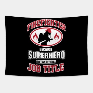 Firefighter superhero Tapestry