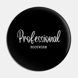 Professional Bookworm Pin