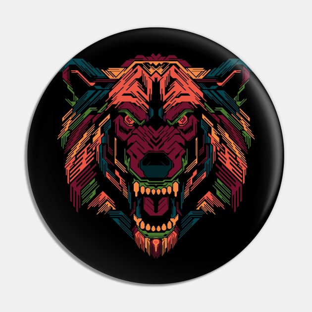 Wolf roar Pin by Tuye Project