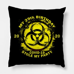 29th Birthday Quarantine Pillow