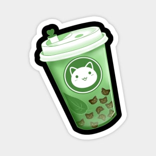 Neko Boba Matcha Magnet