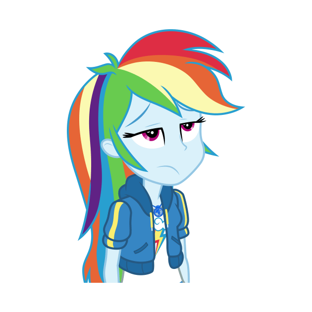 Annoyed Rainbow Dash by CloudyGlow