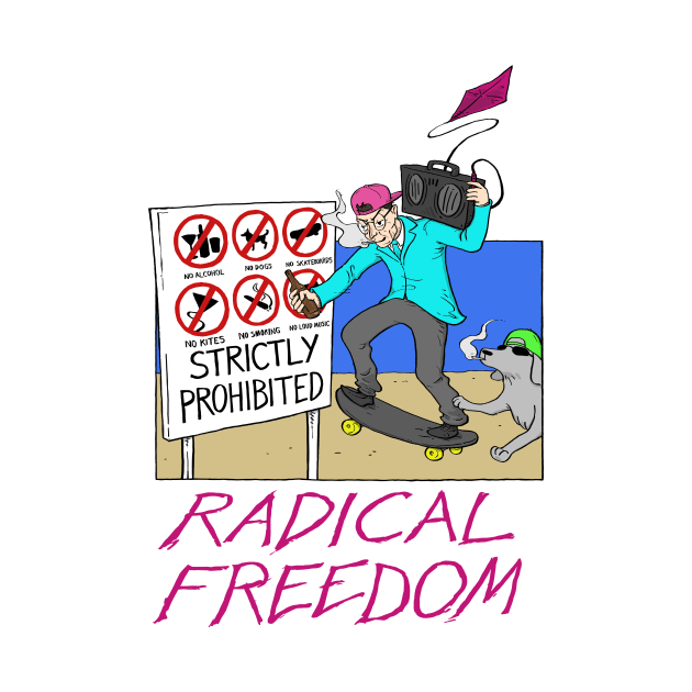 Radical Freedom at the Beach by ExistentialComics