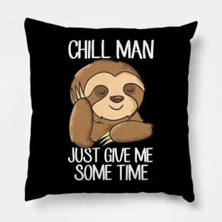 Funny Sloth Tired Sloth Chilling Sloth Pillow