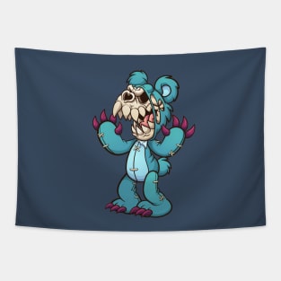 Teddy Bear Skull Tapestry