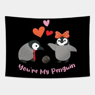 You're My Penguin - Lovebirds Proposal Tapestry