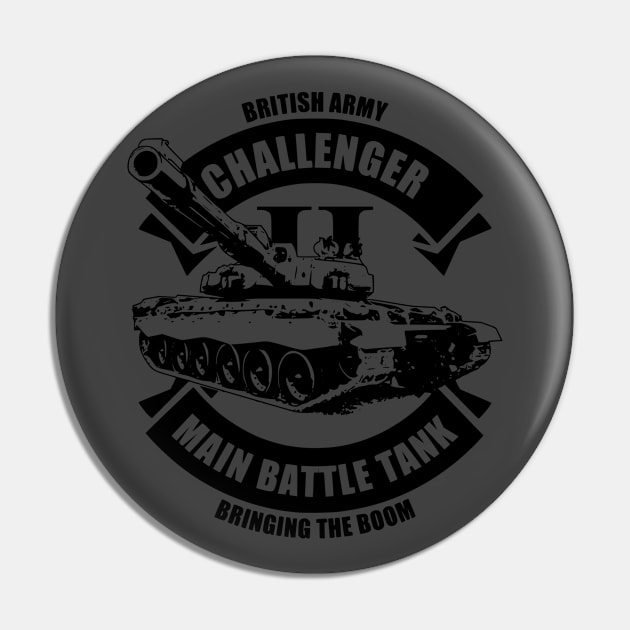 Challenger 2 Tank (subdued) Pin by TCP