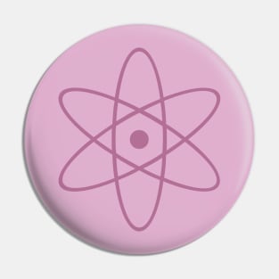 Atom - Dusty Rose Pattern Pin